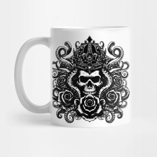 kraken skull with crown Mug